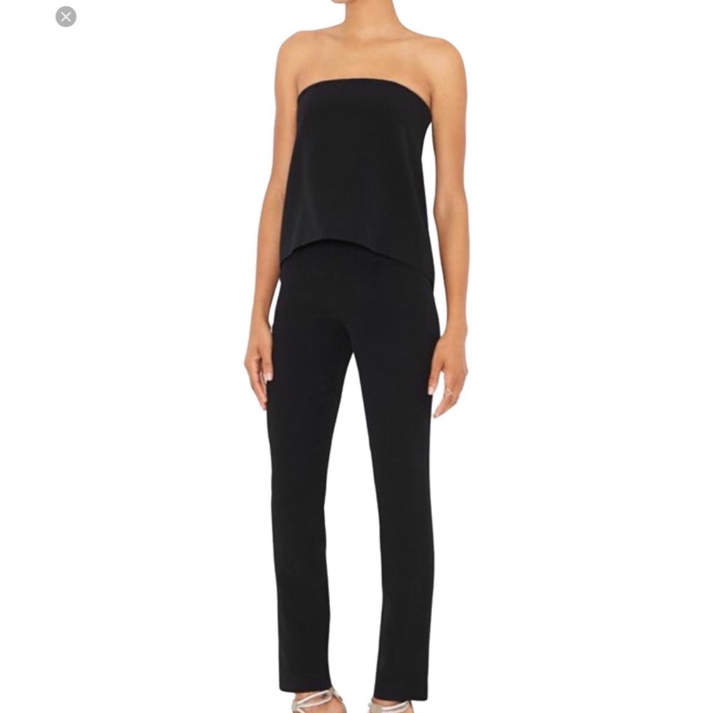 Intermix Black Ibiza Strapless Jumpsuit Sz 2